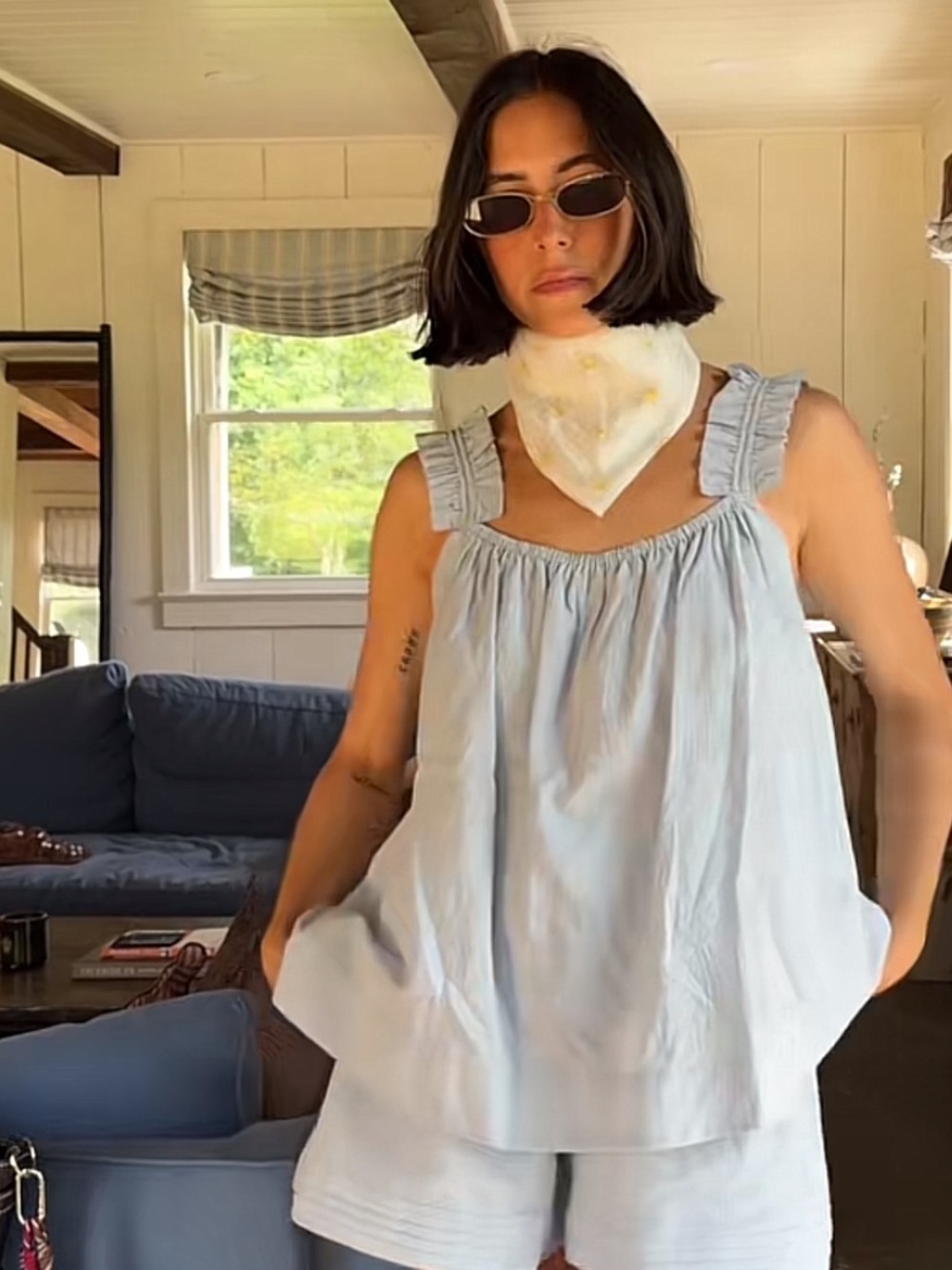 ELEH Set - Baby Blue Tank and Shorts